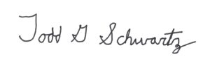 Todd Schwartz signature